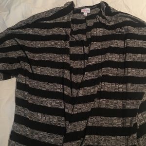 Lularoe Large Lindsay Black/gray